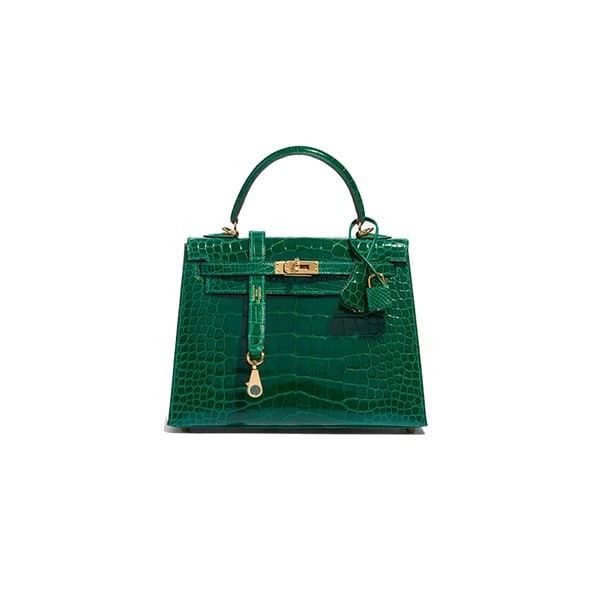 Túi Hermes Kelly 25 Alligator Vert Emerald