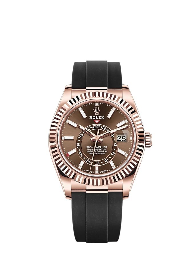 Đồng Hồ Rolex Sky Dweller 326235 Mặt Số Chocolate