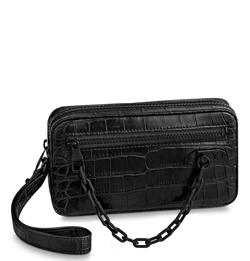 Túi Nam Louis Vuitton Pochette Volga 'Black'